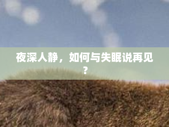 夜深人静，如何与失眠说再见？