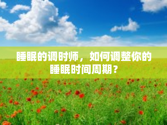 睡眠的调时师，如何调整你的睡眠时间周期？第1张-巧哦健康视界