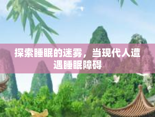 探索睡眠的迷雾，当现代人遭遇睡眠障碍