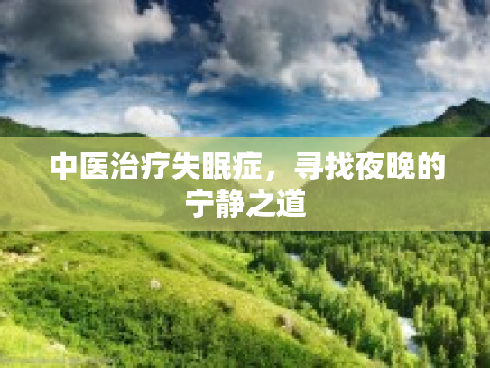 中医治疗失眠症，寻找夜晚的宁静之道第1张-巧哦健康视界
