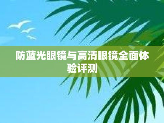 防蓝光眼镜与高清眼镜全面体验评测