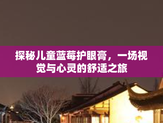 探秘儿童蓝莓护眼膏，一场视觉与心灵的舒适之旅第1张-巧哦健康视界