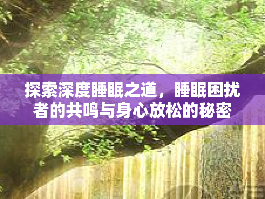 探索深度睡眠之道，睡眠困扰者的共鸣与身心放松的秘密