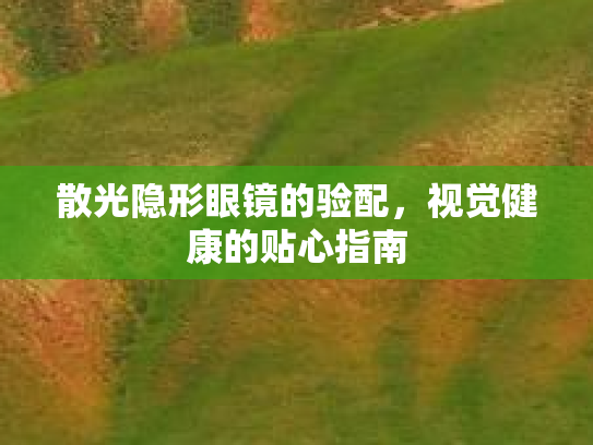 散光隐形眼镜的验配，视觉健康的贴心指南