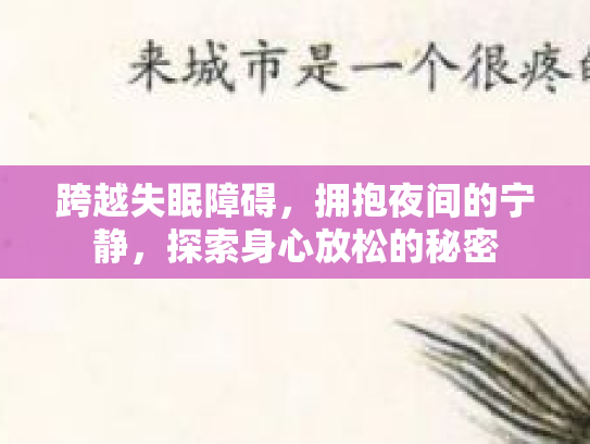 跨越失眠障碍，拥抱夜间的宁静，探索身心放松的秘密