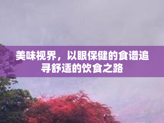 美味视界，以眼保健的食谱追寻舒适的饮食之路