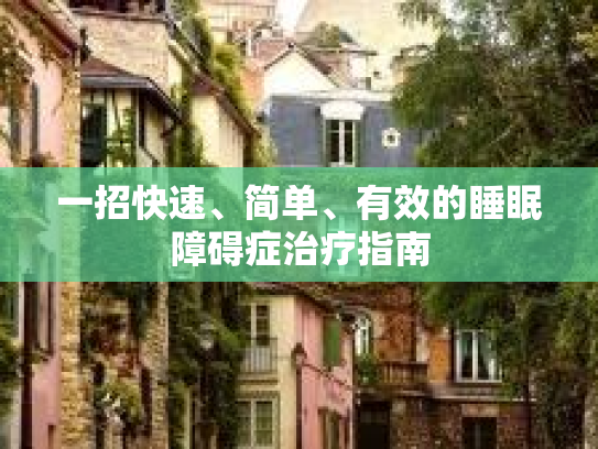 一招快速、简单、有效的睡眠障碍症治疗指南