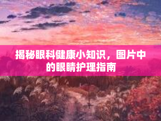 揭秘眼科健康小知识，图片中的眼睛护理指南