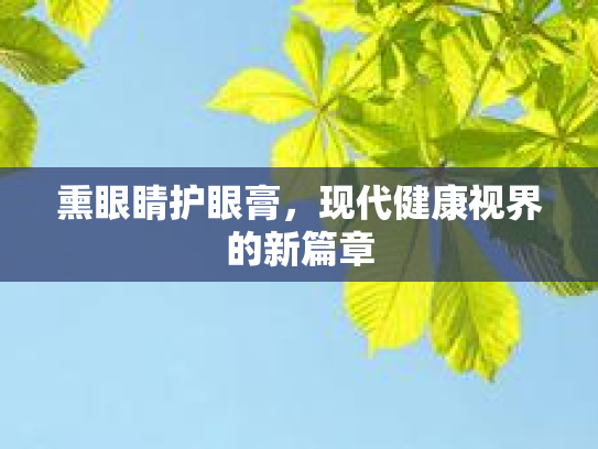 熏眼睛护眼膏,现代健康视界的新篇章