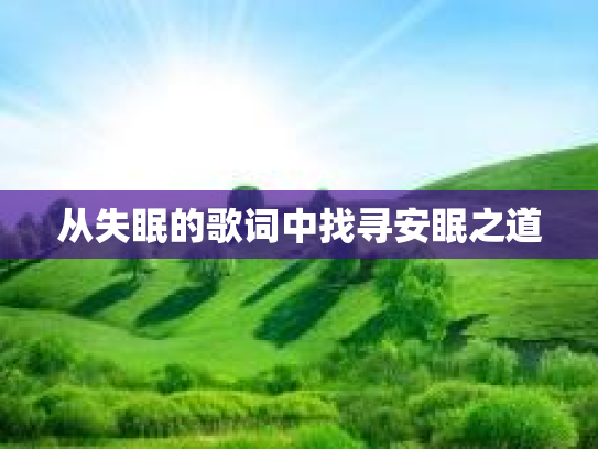 从失眠的歌词中找寻安眠之道