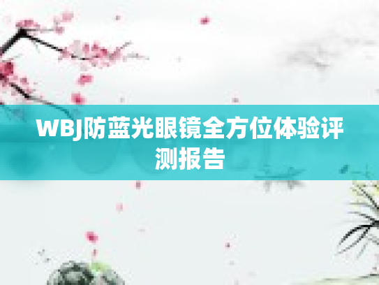 WBJ防蓝光眼镜全方位体验评测报告