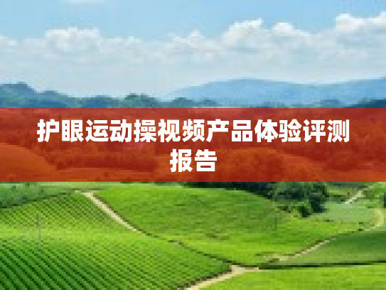 护眼运动操视频产品体验评测报告