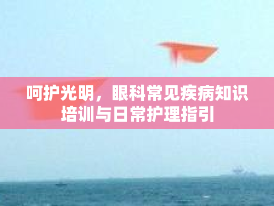 呵护光明，眼科常见疾病知识培训与日常护理指引