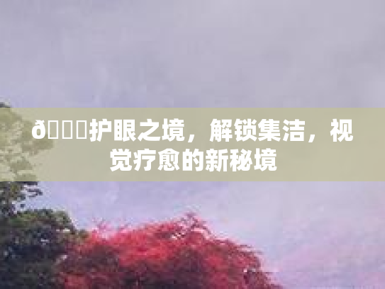🌟护眼之境，解锁集洁，视觉疗愈的新秘境