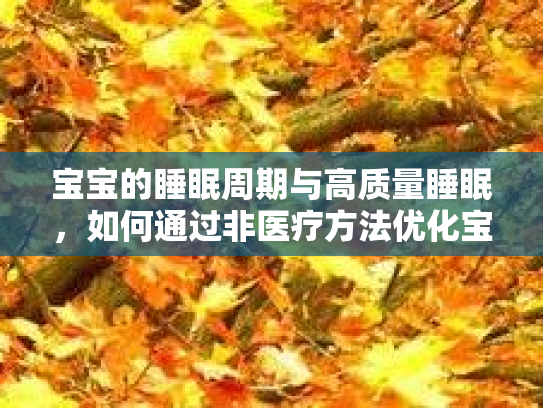 宝宝的睡眠周期与高质量睡眠，如何通过非医疗方法优化宝宝的半小时深度睡眠第1张-巧哦健康视界