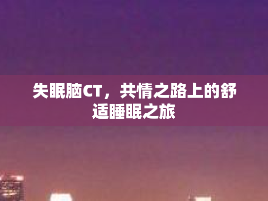 失眠脑CT，共情之路上的舒适睡眠之旅