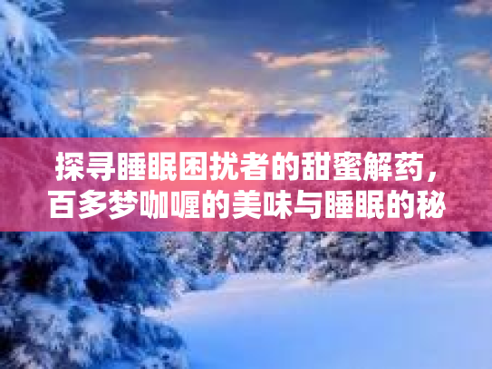探寻睡眠困扰者的甜蜜解药，百多梦咖喱的美味与睡眠的秘密