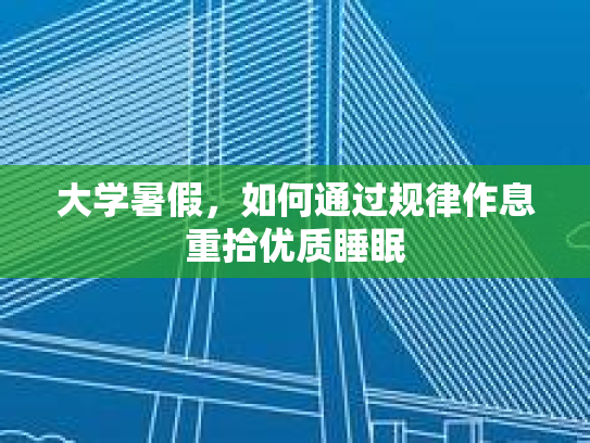 大学暑假，如何通过规律作息重拾优质睡眠